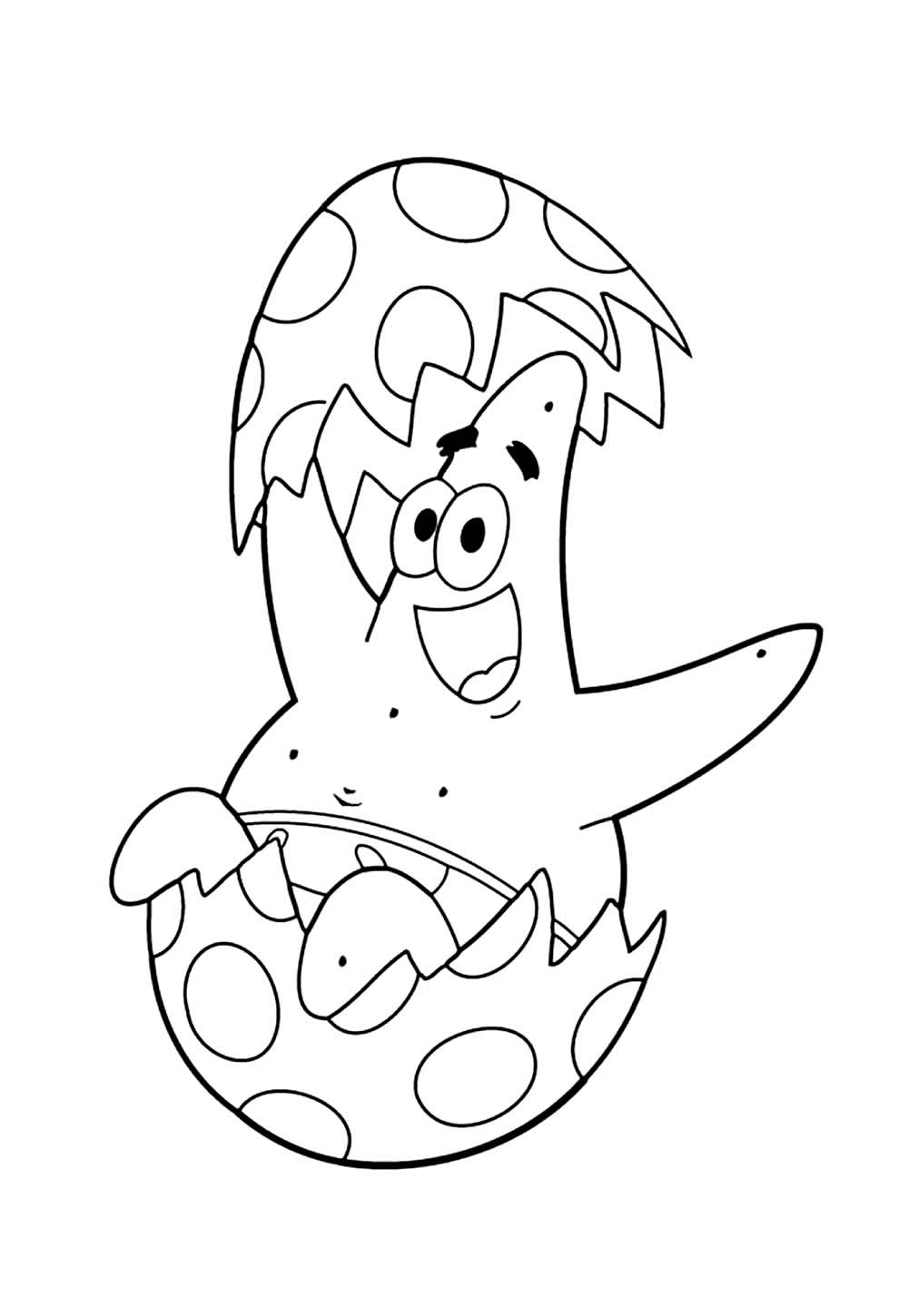 Desenho de O Show do Patrick Estrela para colorir