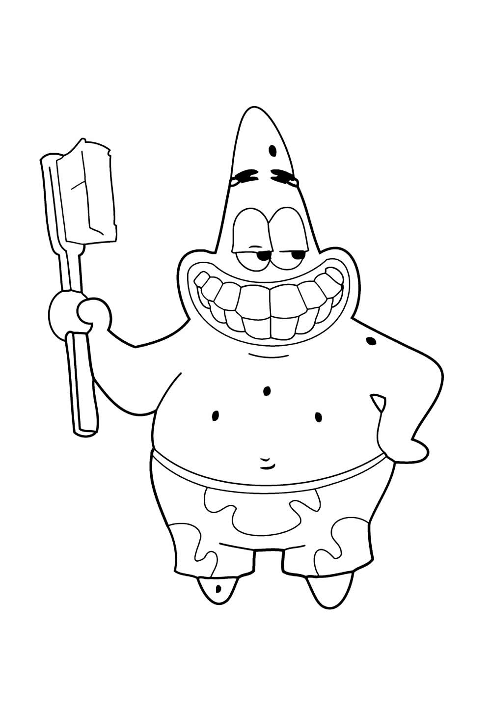 Desenho de O Show do Patrick Estrela para colorir