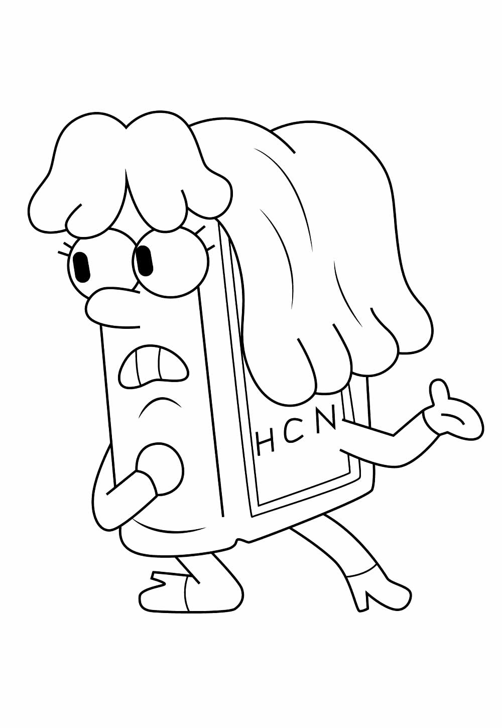 Desenho de Pinky Malinky para pintar