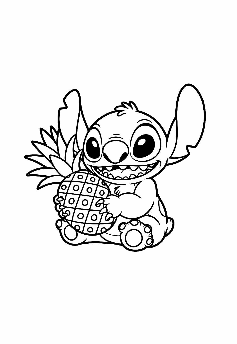 Stitch Baby para colorir