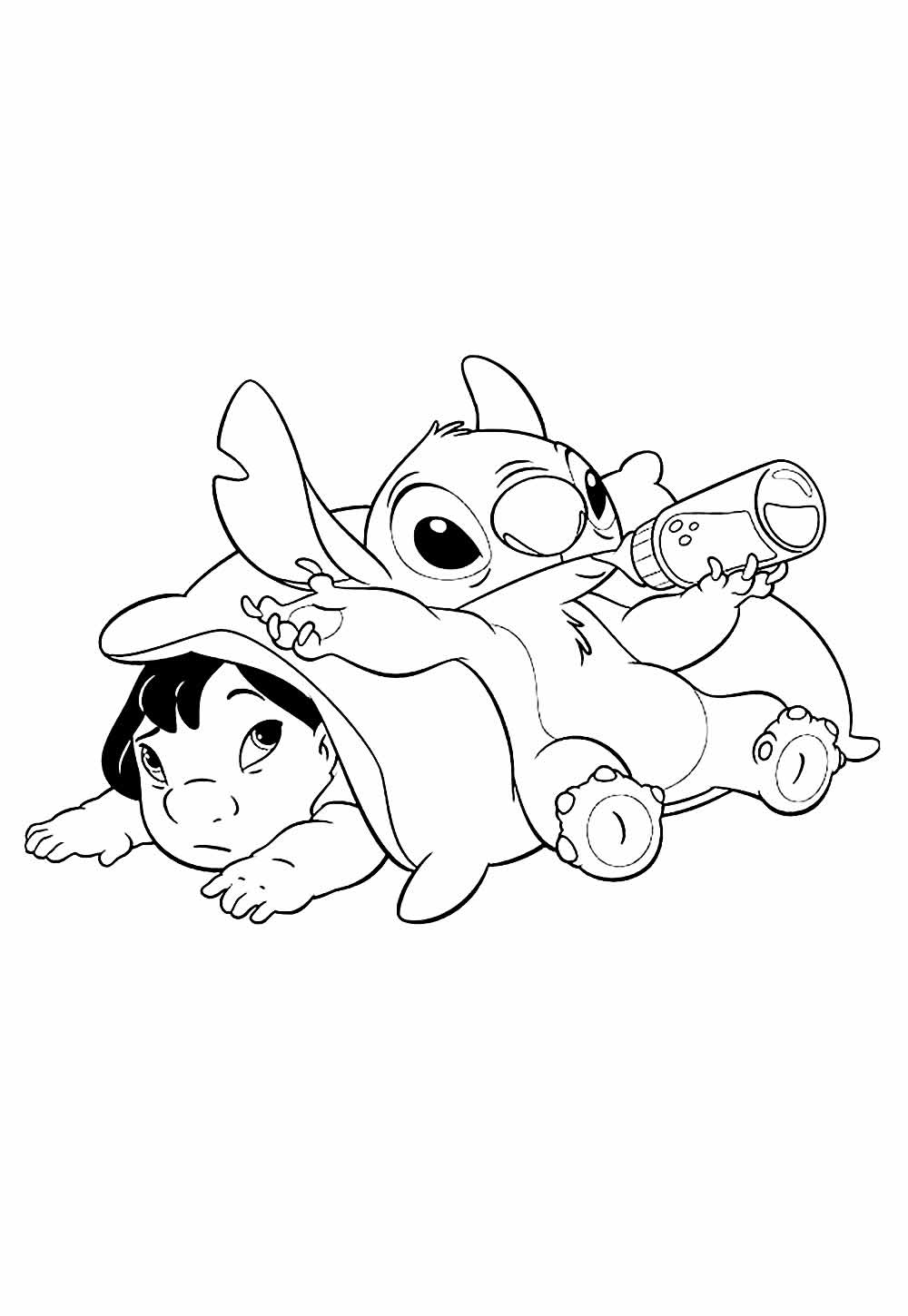 Stitch Baby para colorir