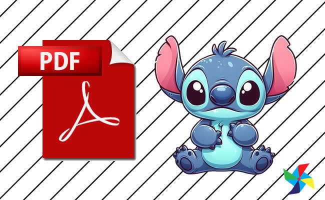 Desenhos de Stitch Baby em PDF