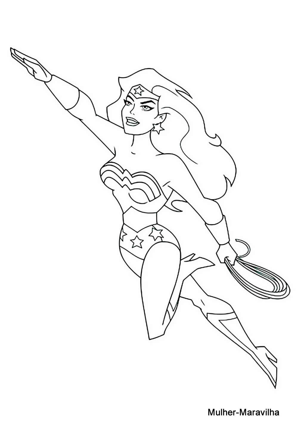 Desenho da Mulher Maravilha