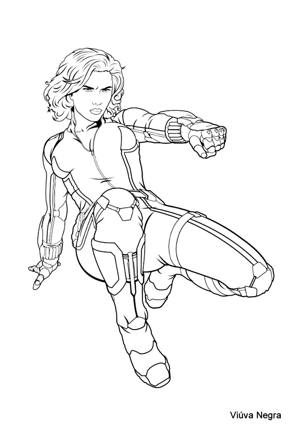 Desenho da Viúva Negra