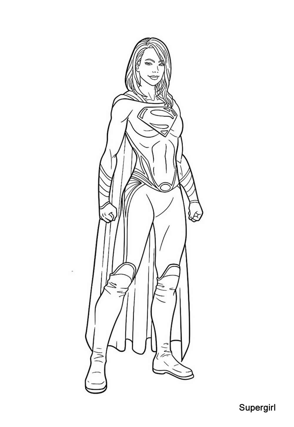 Desenho da Supergirl