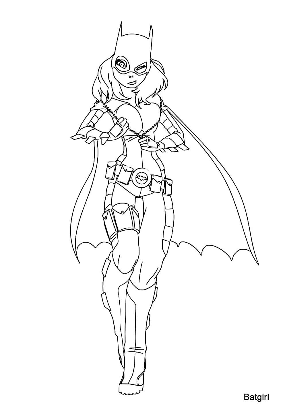 Desenho da Batgirl