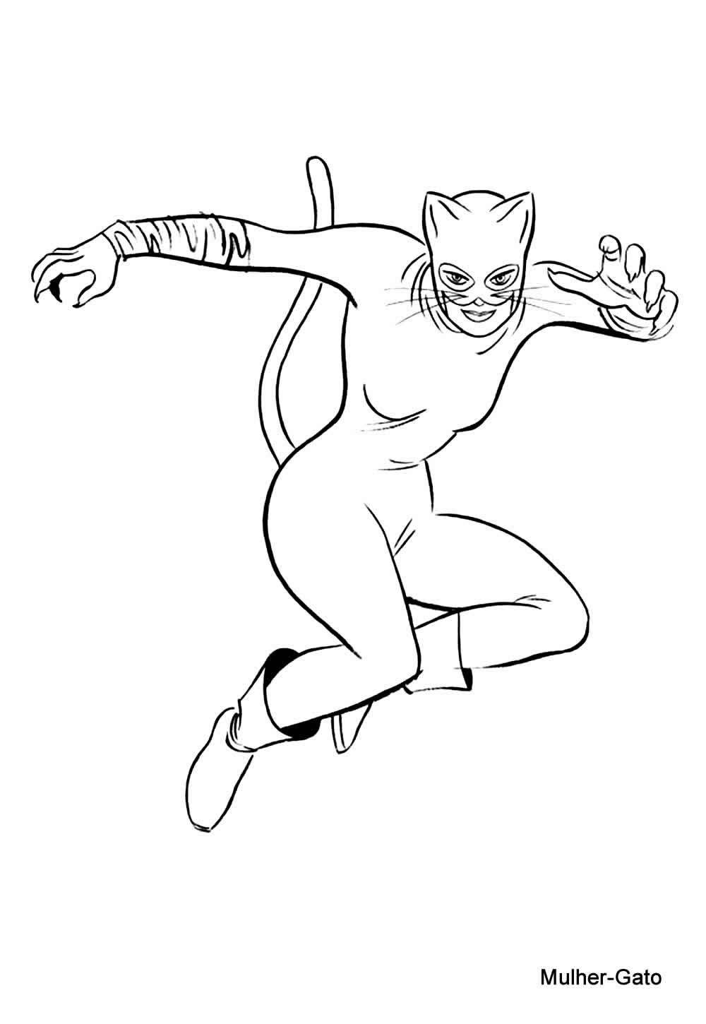 Desenho da Mulher-Gato