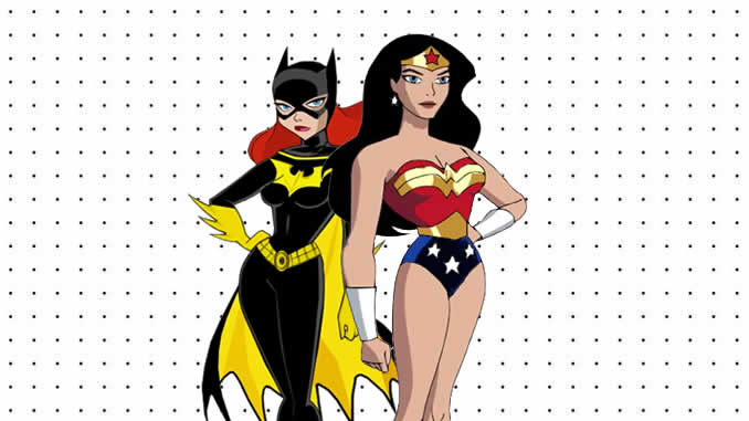 Desenho da Super Heróis Femininas para colorir