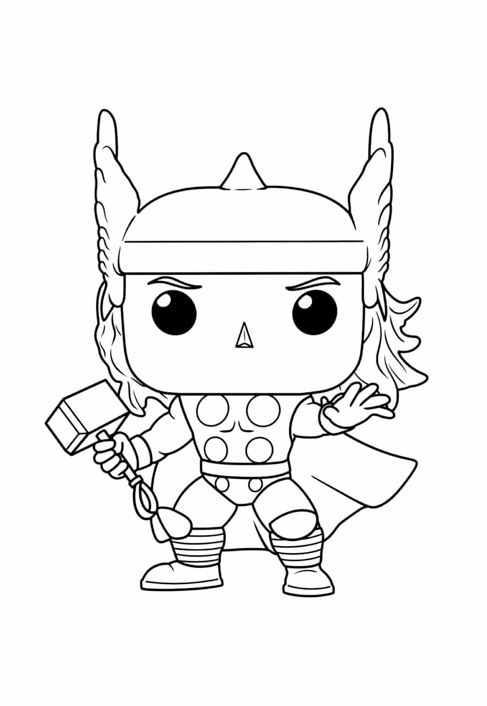 Desenho de Thor para colorir