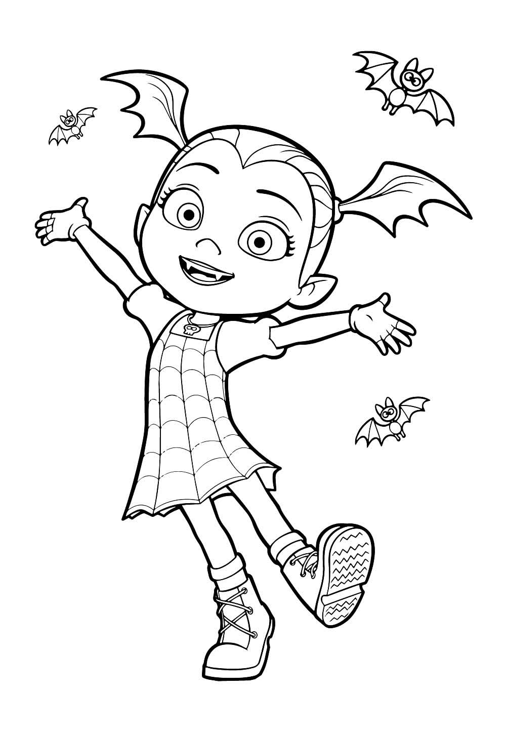 Desenho de Vampirina para colorir