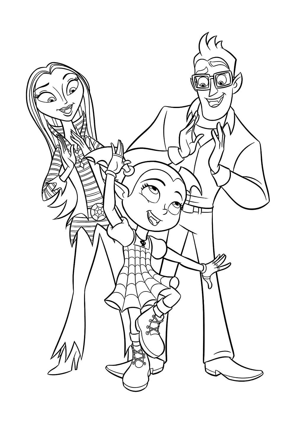 Vampirina para colorir