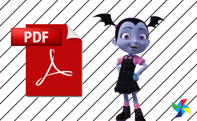 Desenhos de Vampirina em PDF