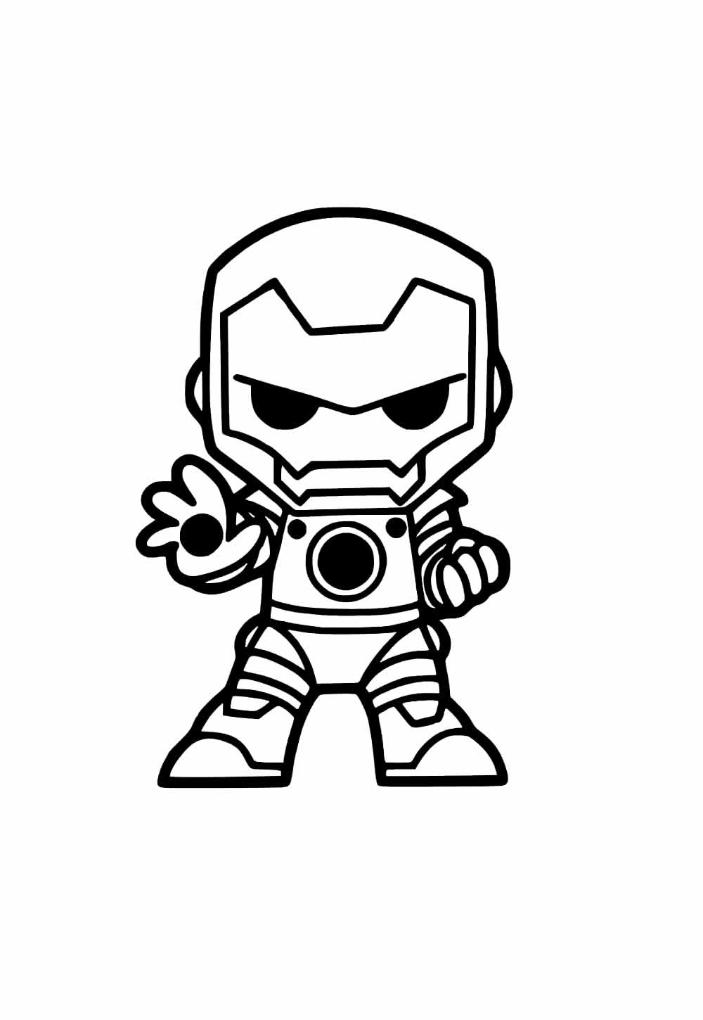 Desenhos de Homem de Ferro Baby para colorir