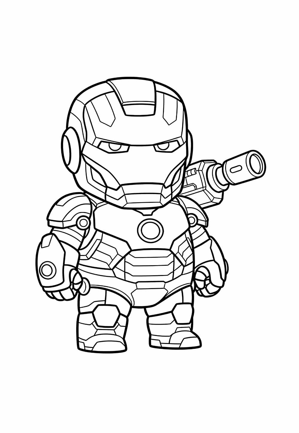 Desenho do Homem de Ferro Baby para colorir