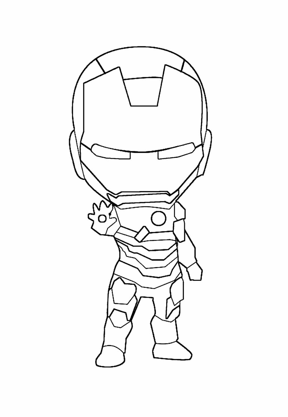 Desenho de Homem de Ferro Baby para colorir