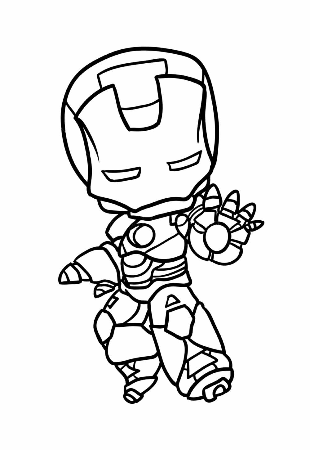 Desenho de Homem de Ferro Baby