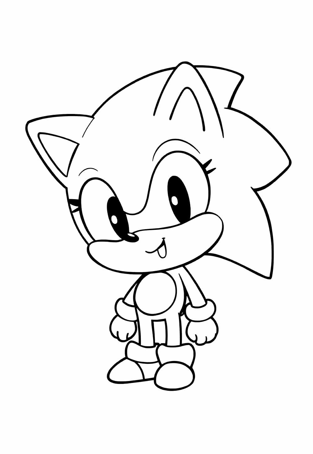 Desenho do Sonic Baby