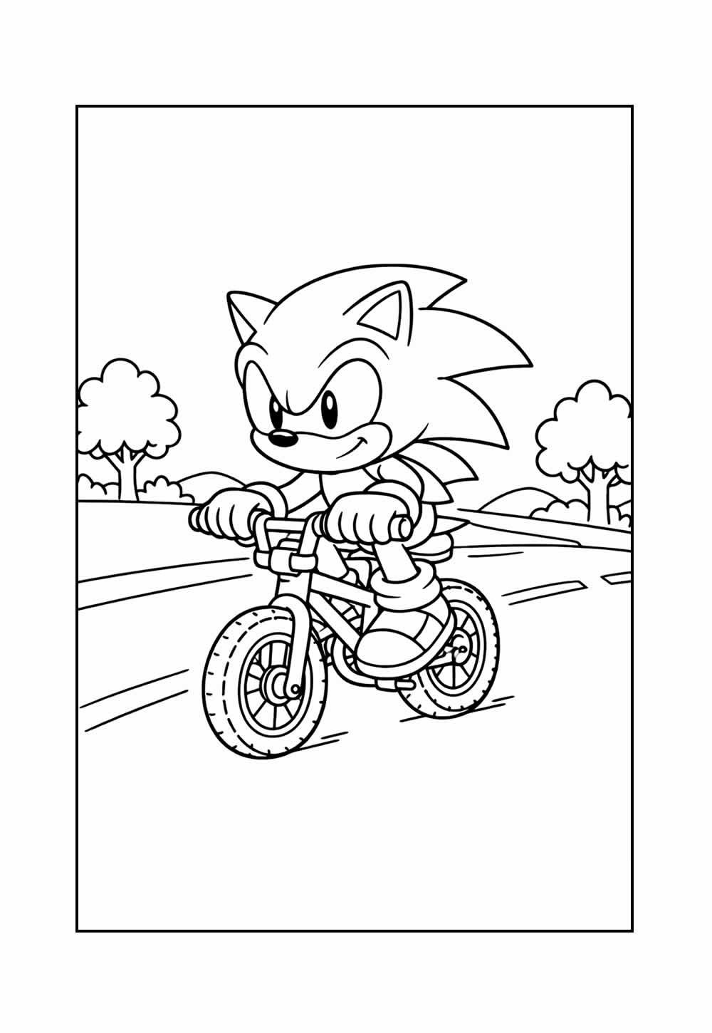 Sonic Baby para pintar