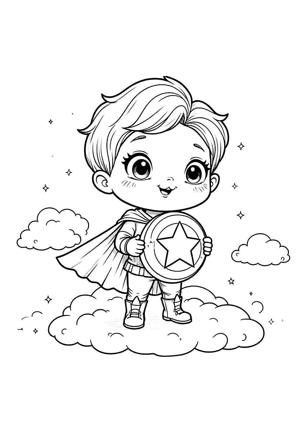 Super-Homem para colorir