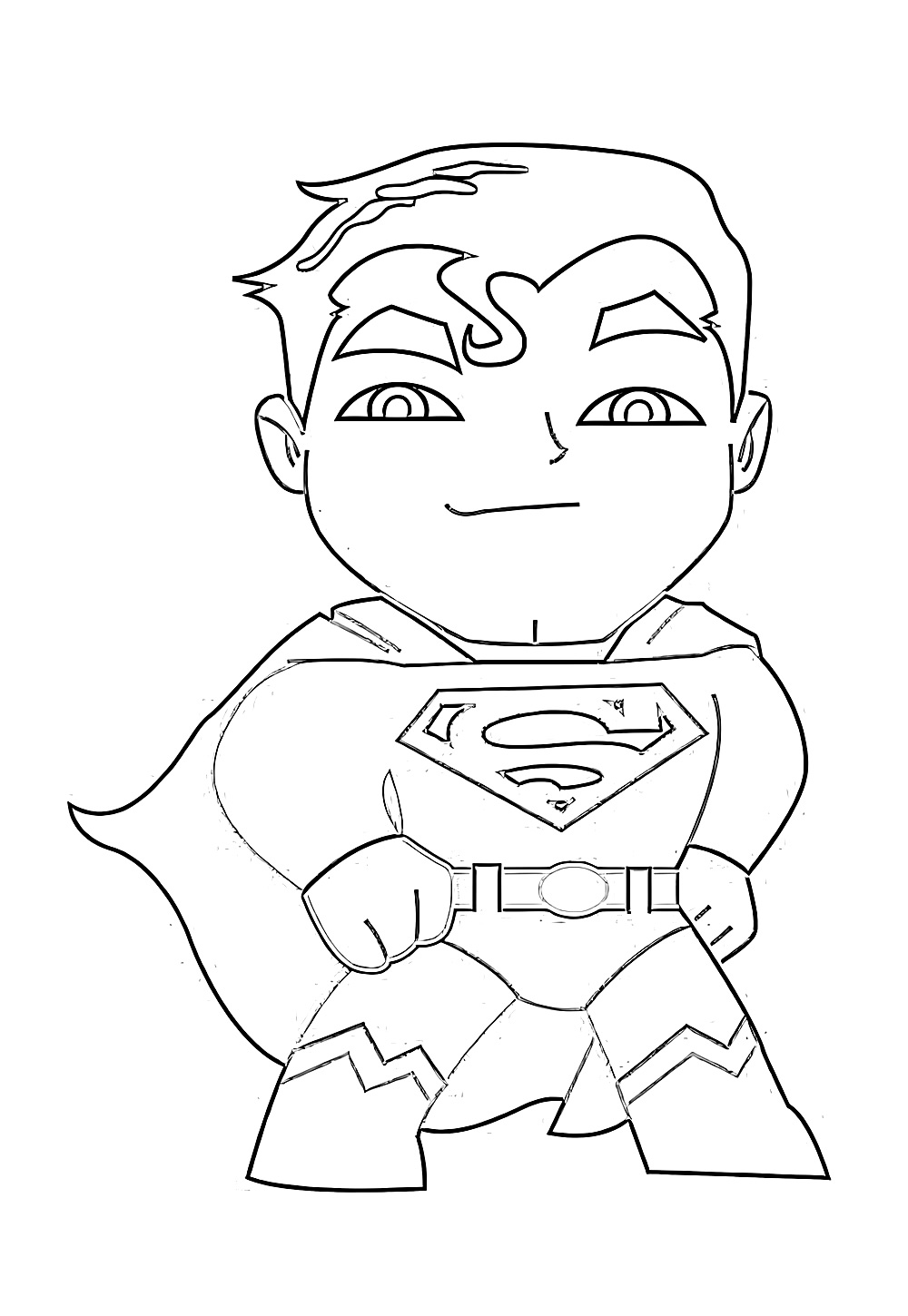 Desenho de Super-Homem para pintar