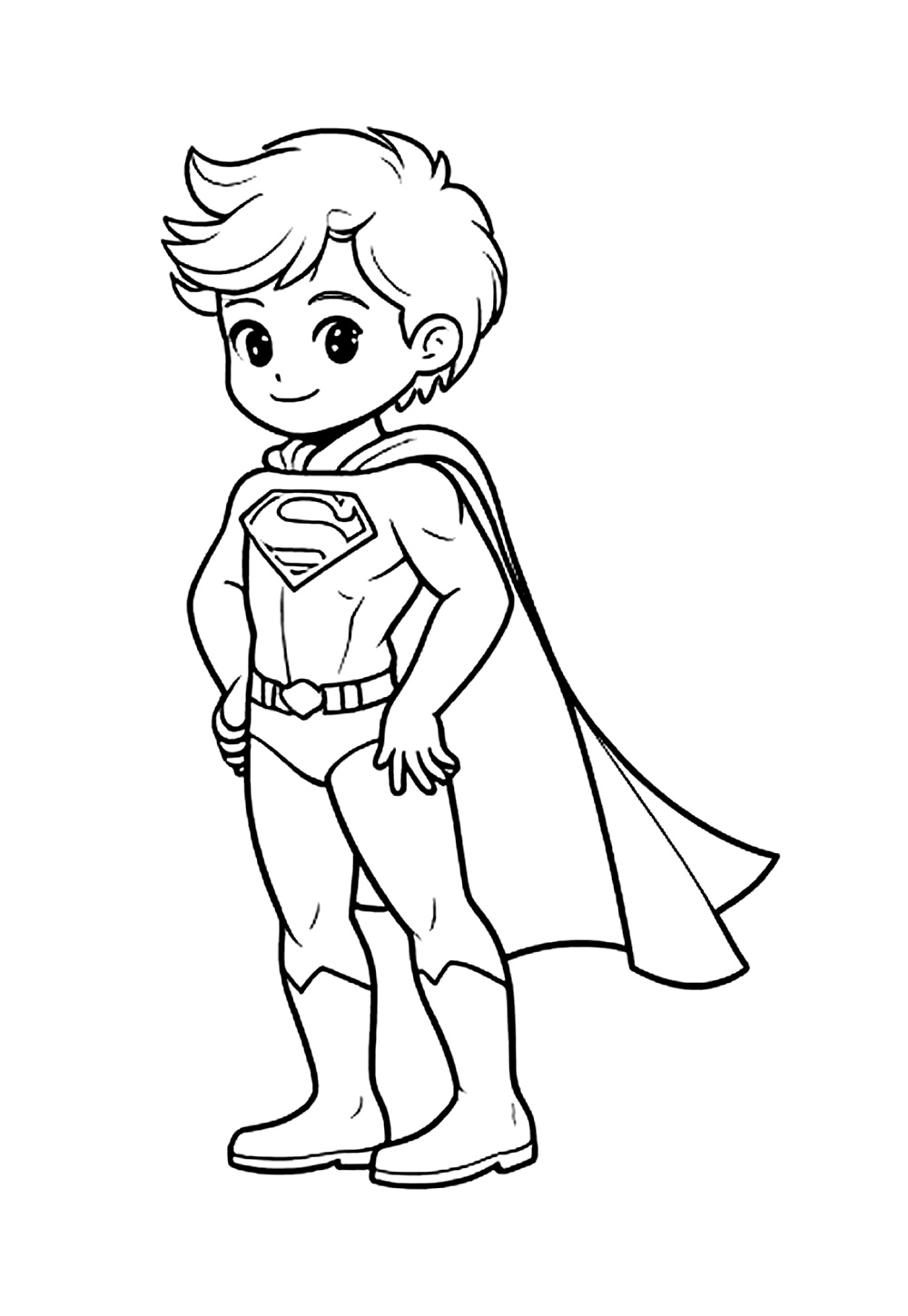 Desenho de Super-Homem para colorir