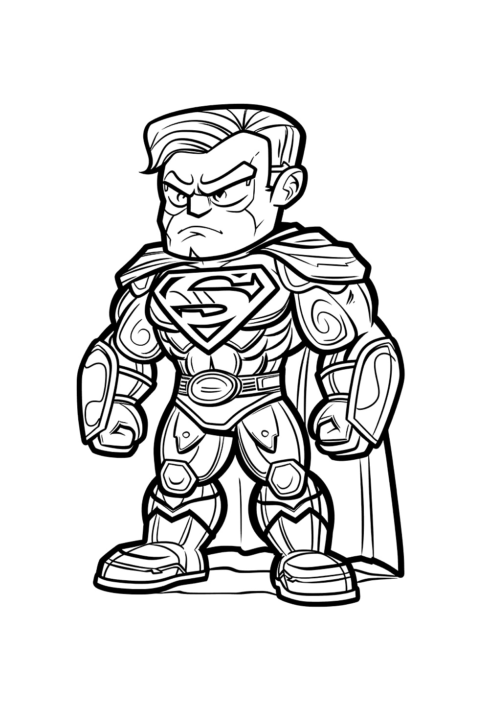 Super-Homem para colorir