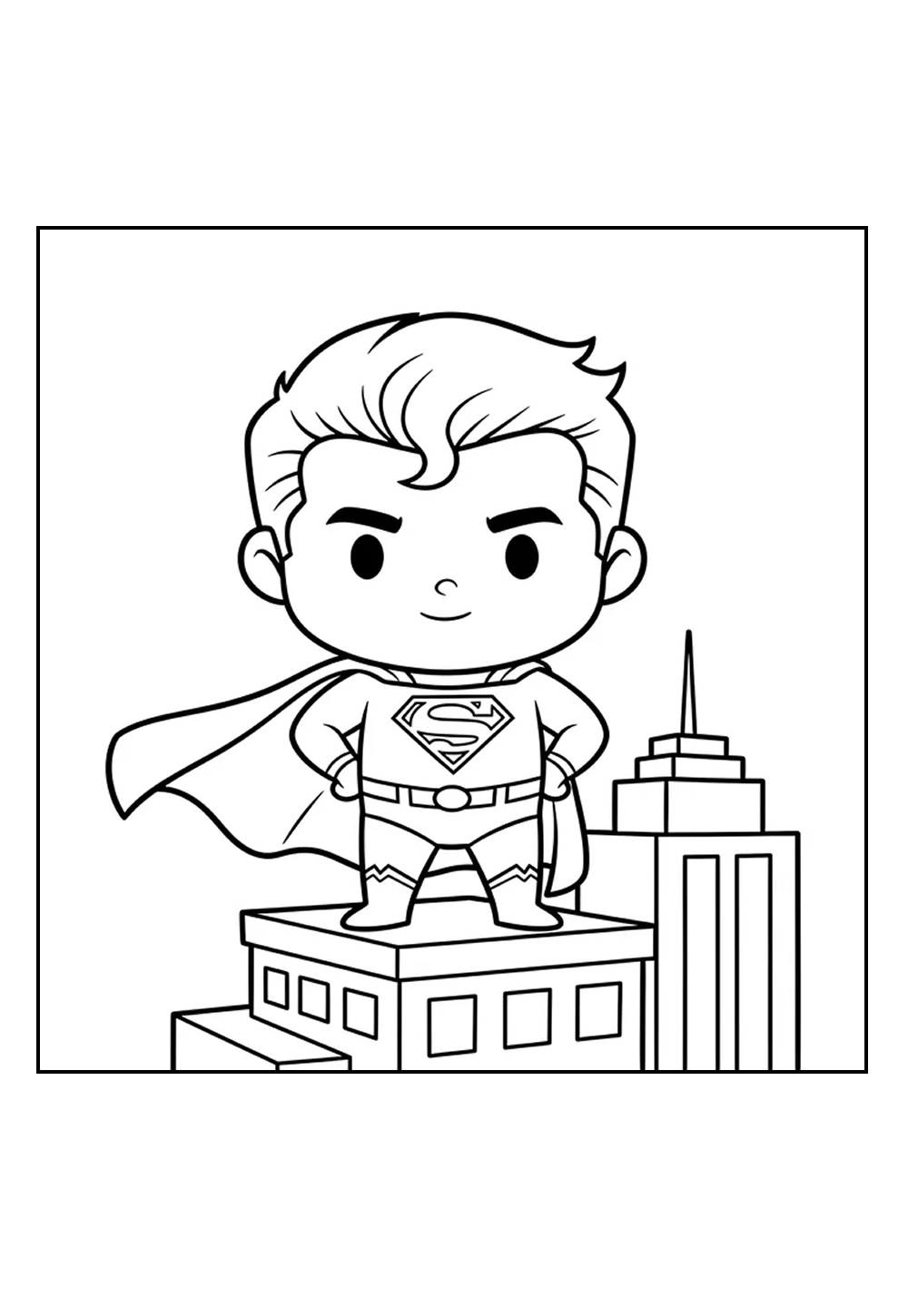 Desenho de Super-Homem para colorir