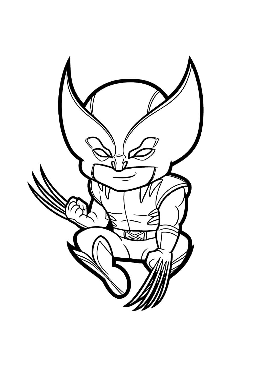 Desenho do Wolverine Baby para colorir