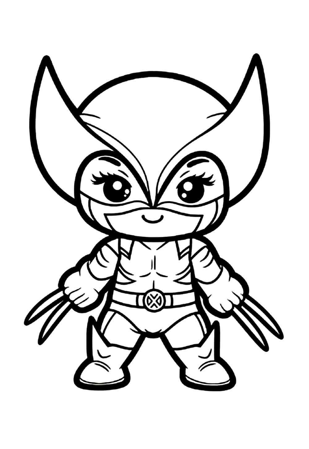 Wolverine Bebê para colorir
