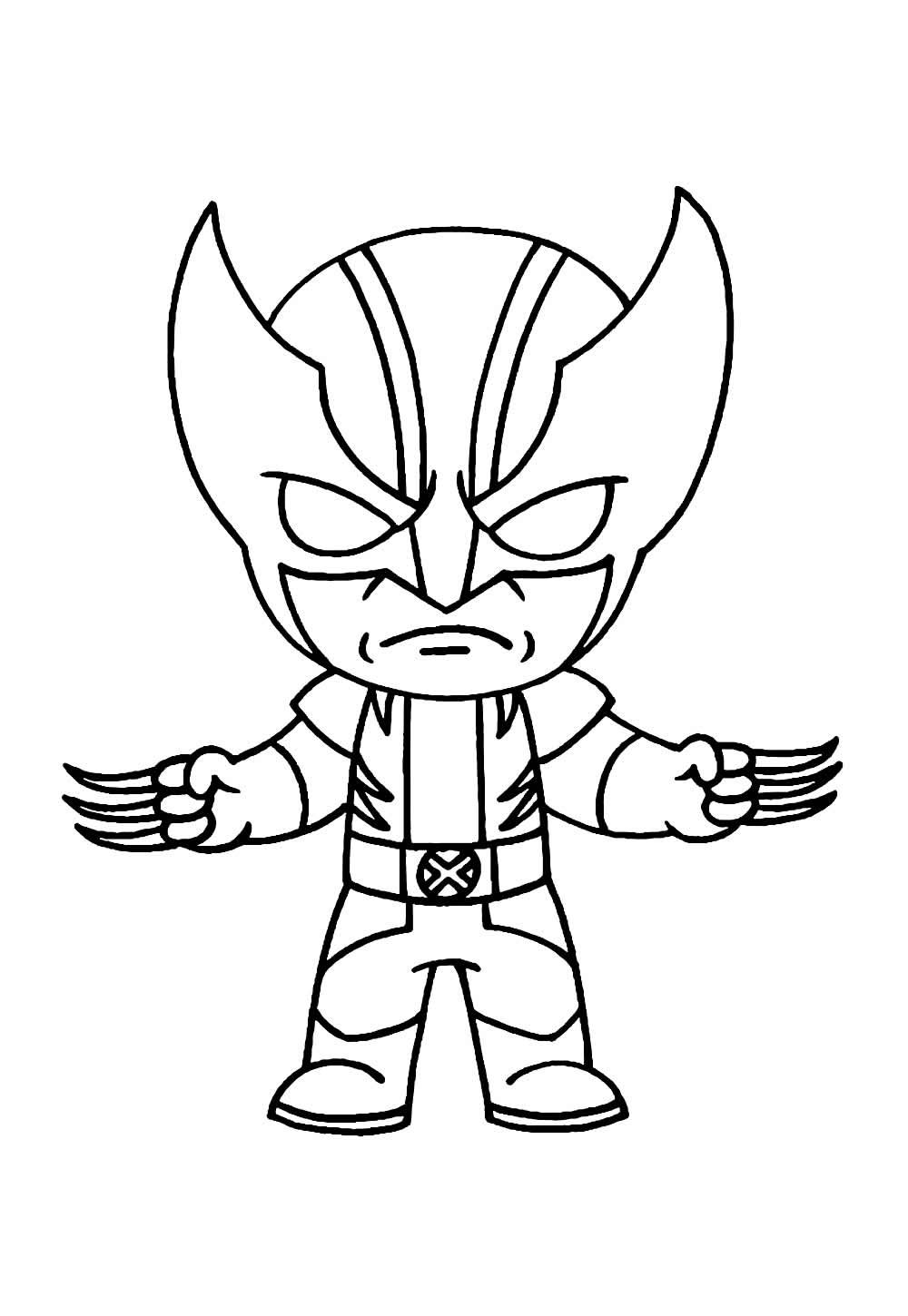 Desenho do Wolverine Baby para colorir