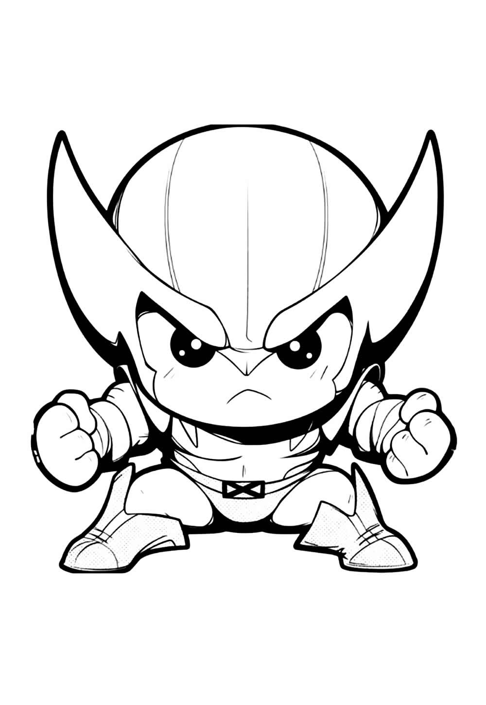 Wolverine Baby para colorir