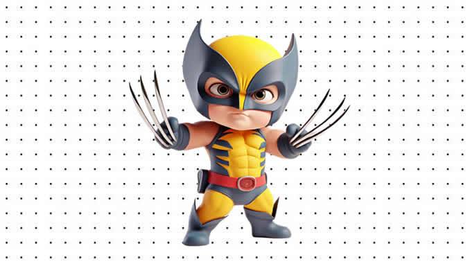 Desenhos do Wolverine Baby para colorir