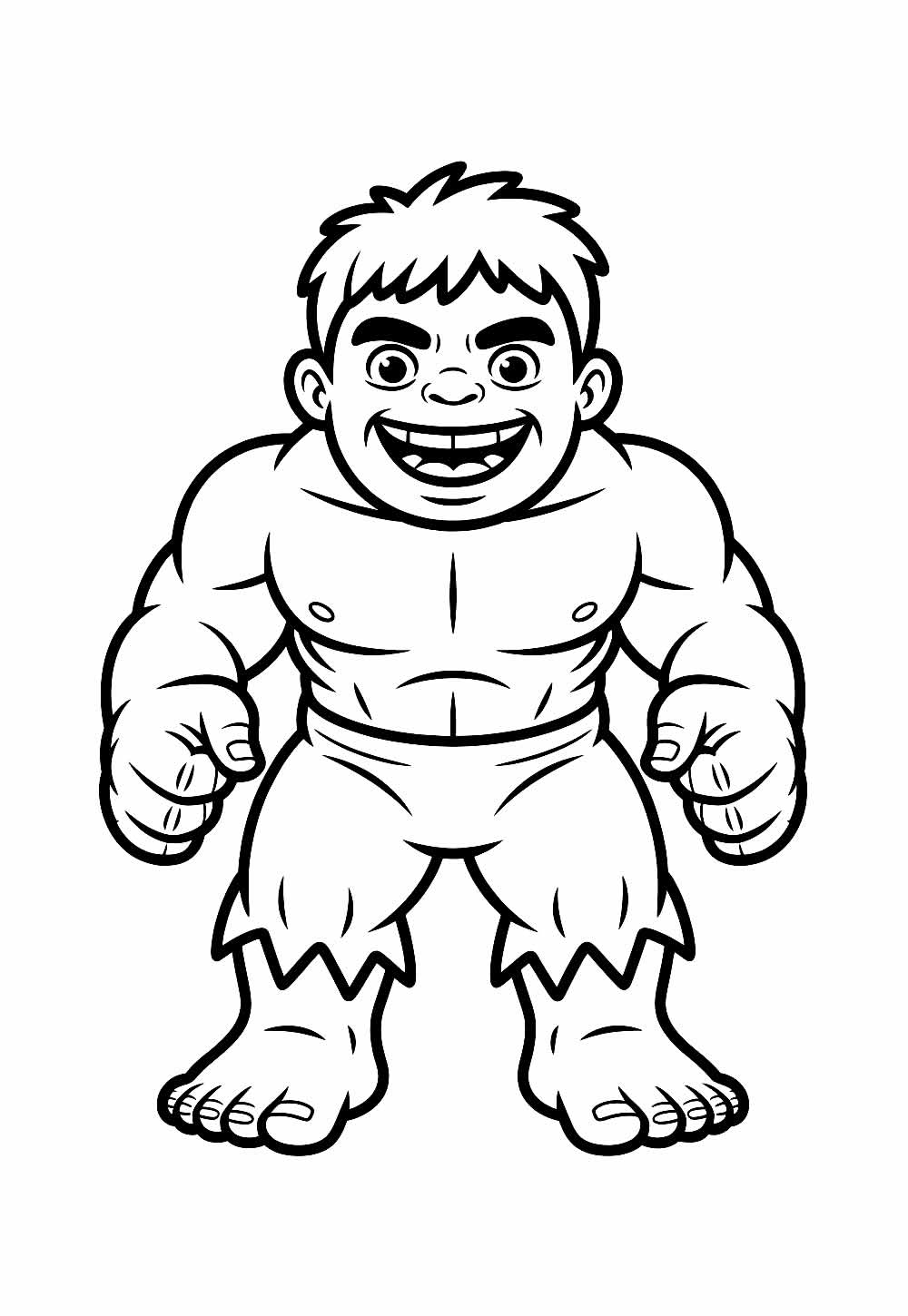 Desenho do Hulk Baby para colorir