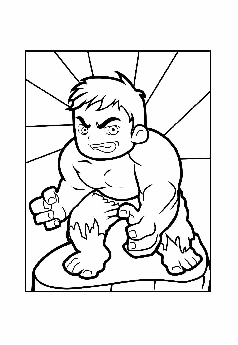 Desenhos Hulk Baby Colorir