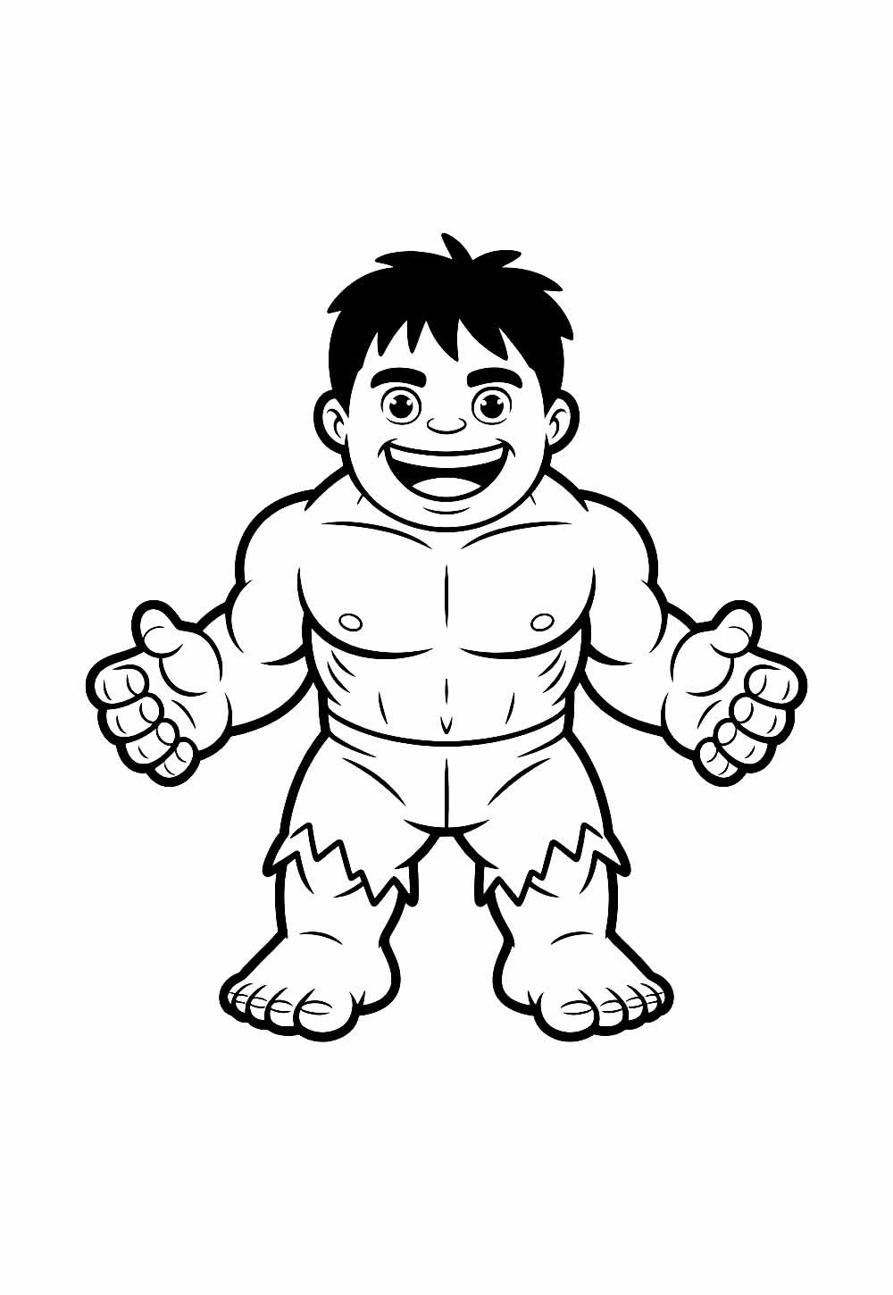 Desenho de Hulk Baby para colorir