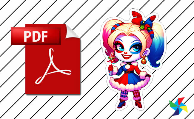 Desenhos da Arlequina em PDF