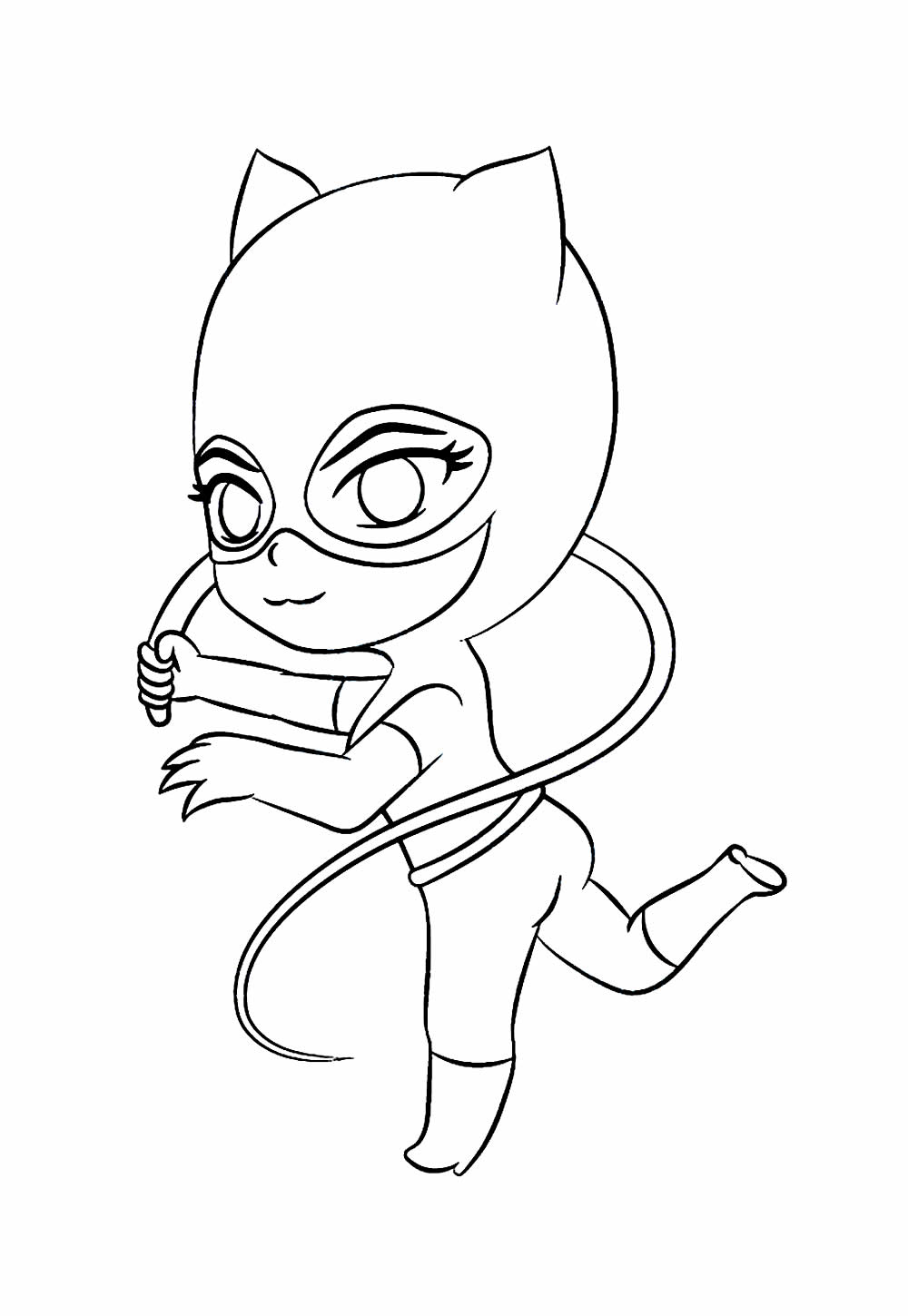 Desenho da Mulher-Gato Baby para colorir