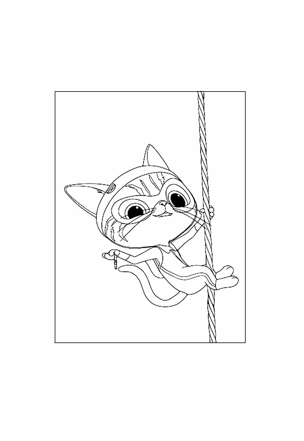 Desenho da Mulher-Gato Baby para colorir