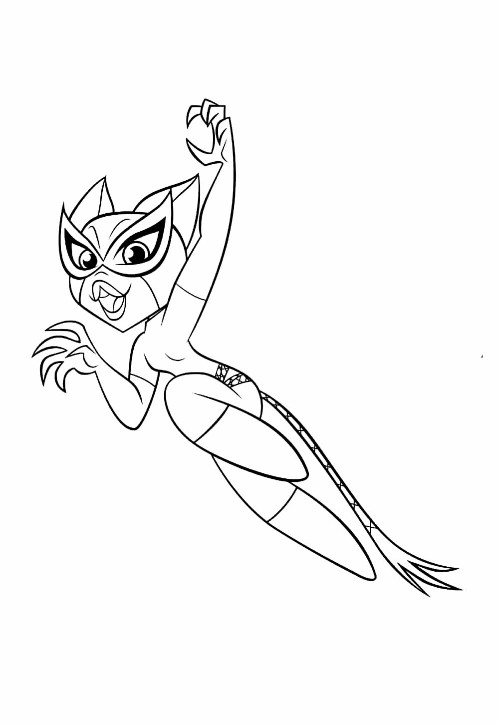 Desenho da Mulher-Gato Baby para colorir