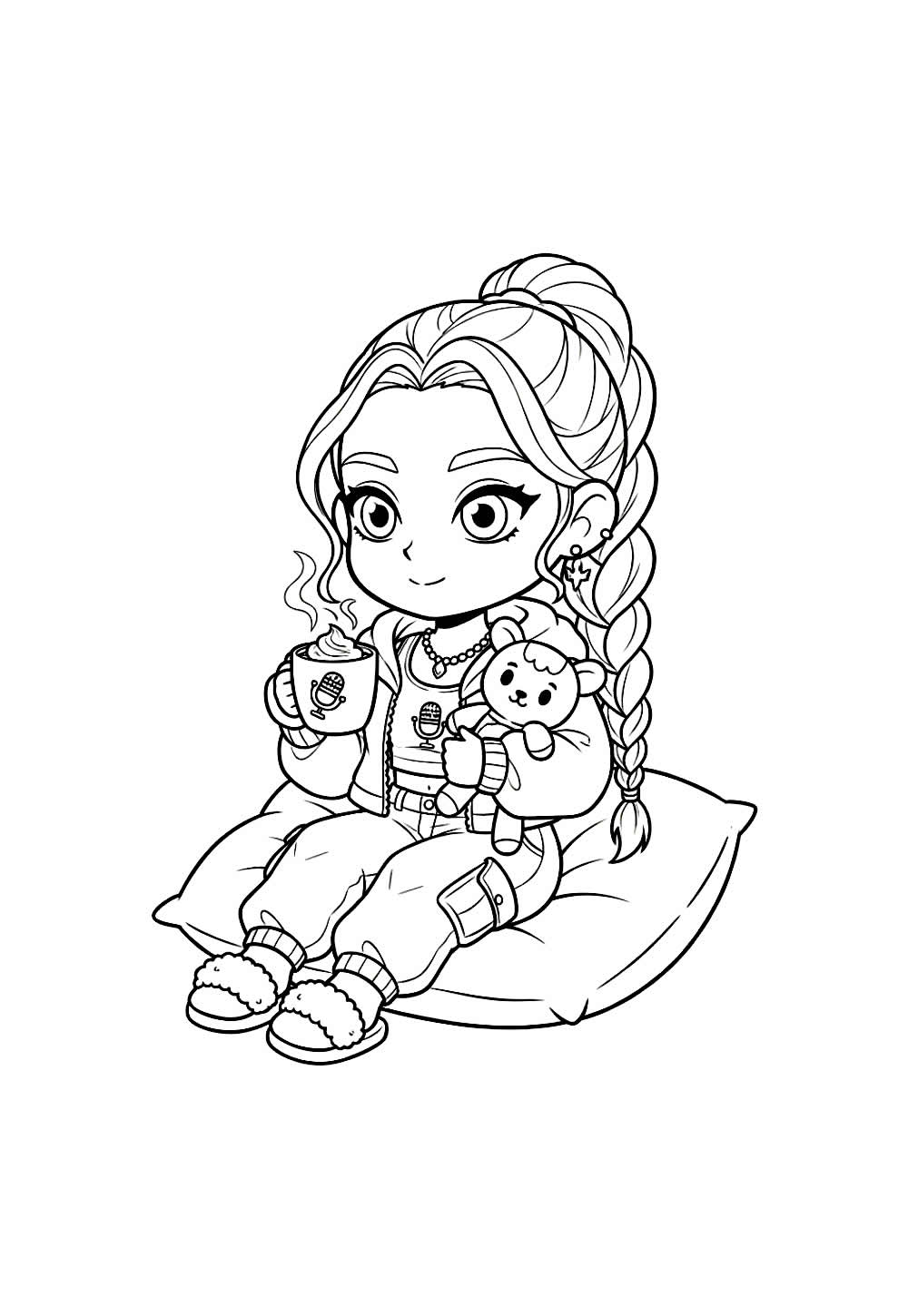 Desenho de Rumi Baby para colorir