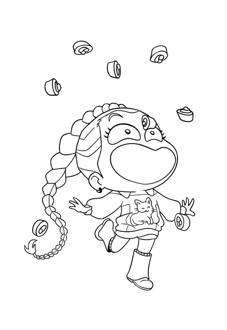 Desenhos da Rumi Baby para colorir - Bora Colorir