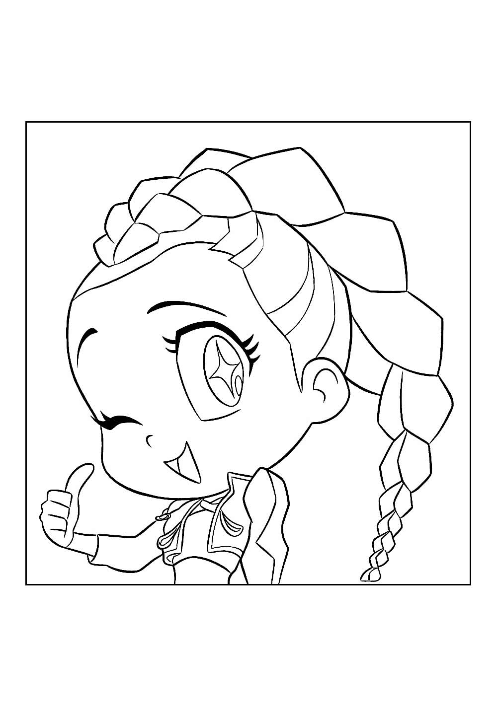 Desenho de Rumi Baby para colorir