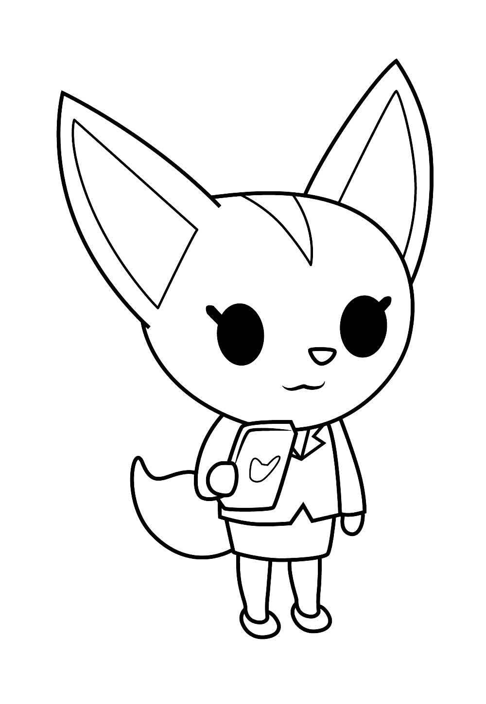 Desenho de Aggretsuko para imprimir