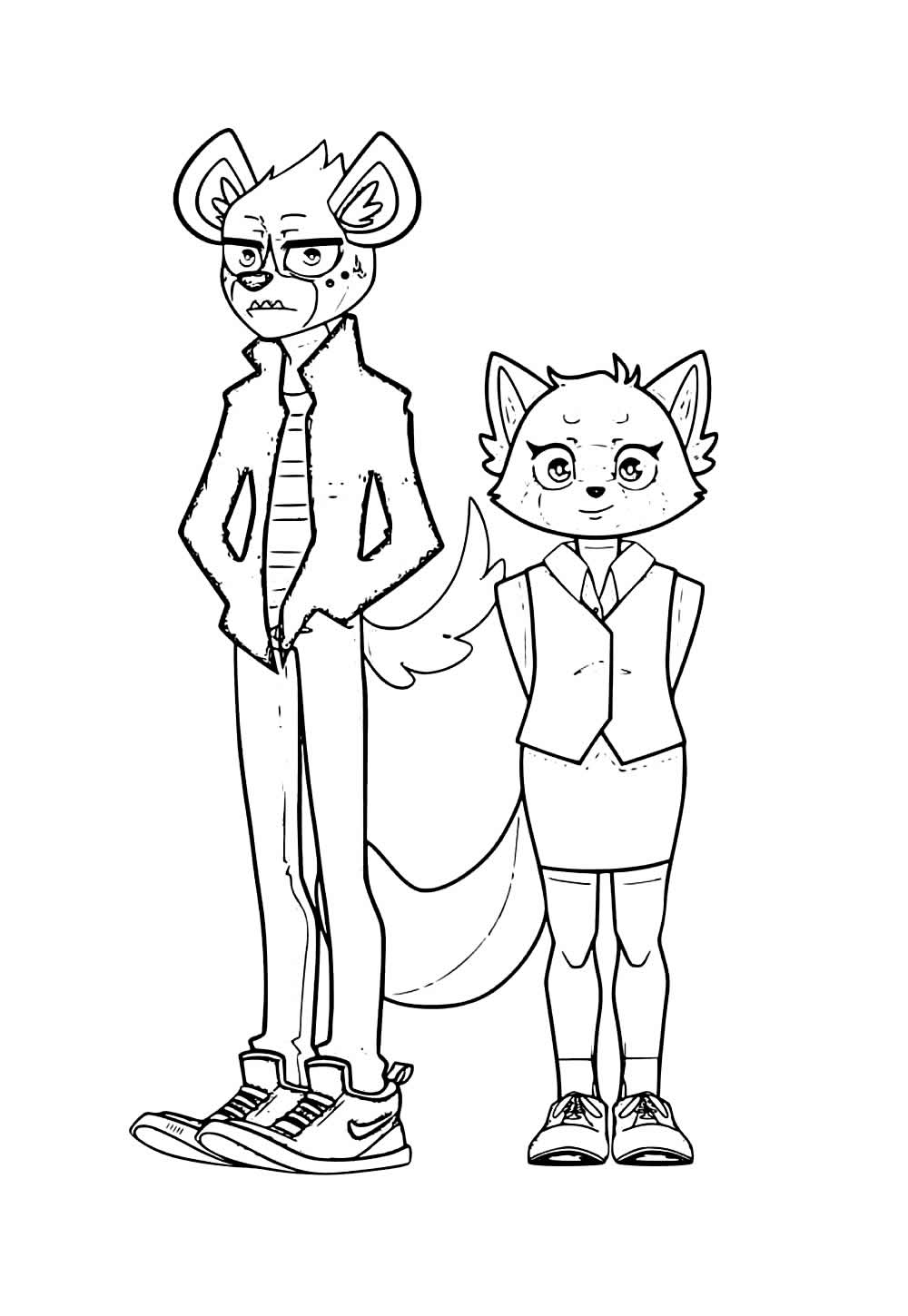 Desenhos de Aggretsuko para colorir