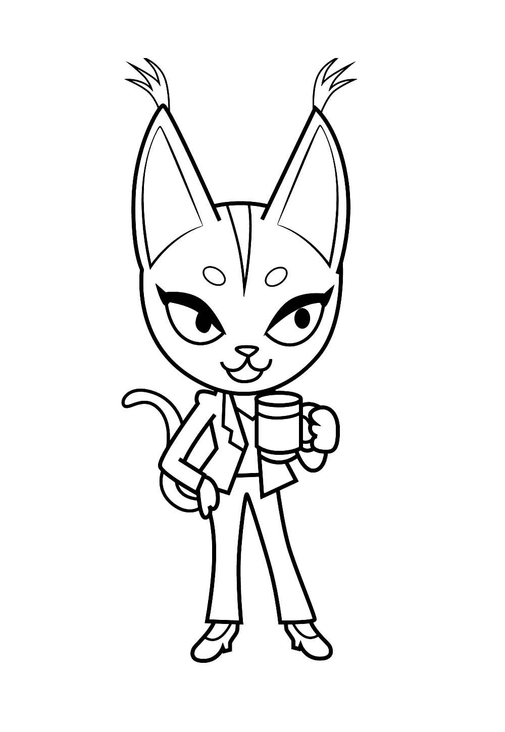 Aggretsuko para colorir