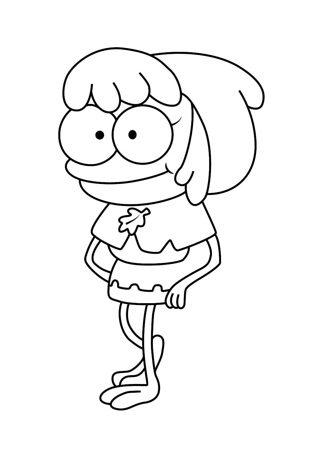 Desenho de Amphibia para pintar