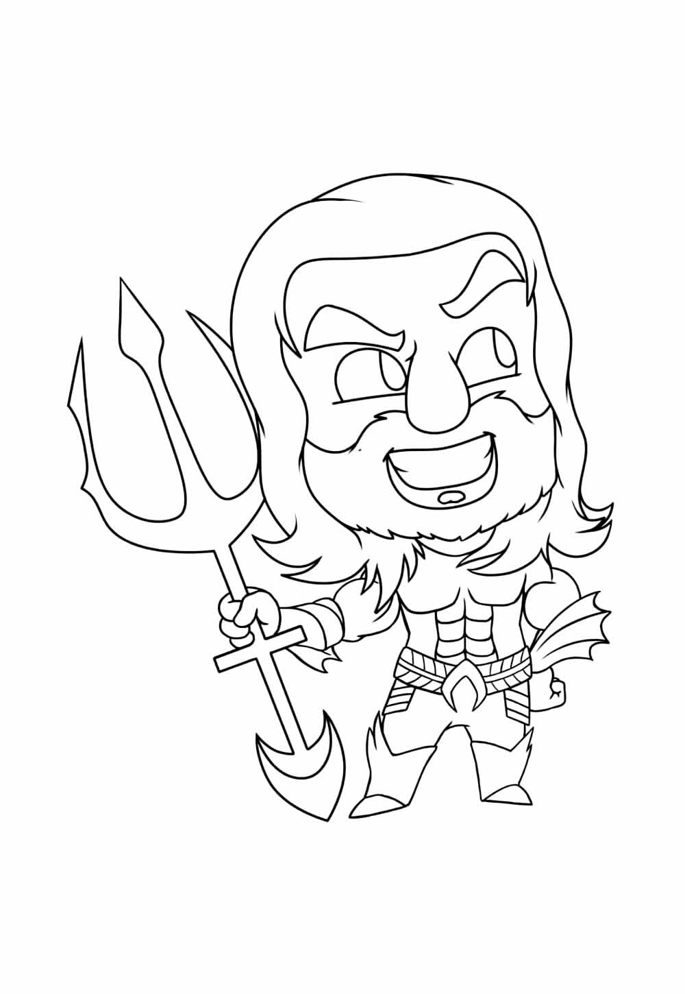 Aquaman Baby para colorir