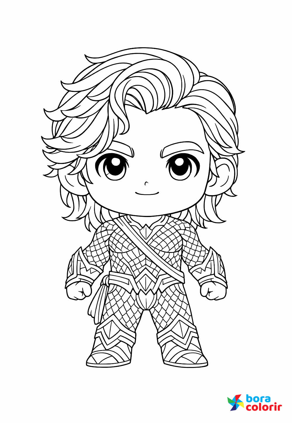 Desenho do Aquaman Baby para colorir