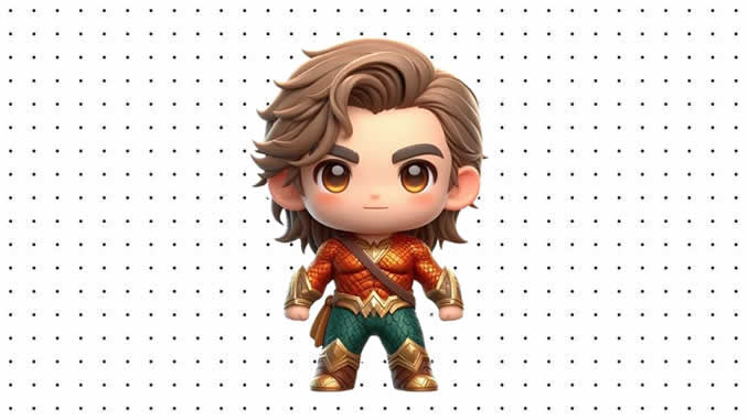 Desenhos do Aquaman Baby para colorir