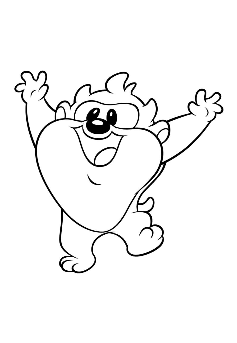 Desenho de Taz Mania Baby